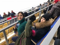 Посещение матча по хоккею с мячом, в преддверии Универсиады