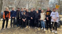 Техникум вышел на субботник Техникум вышел на субботник