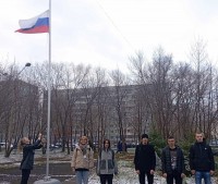 Начинаем неделю, не изменяя традициям: каждая неделя в техникуме начинается с церемонии поднятия Государственного флага Российской Федерации!