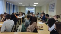 Татьяна Викторовна во время преподавания 