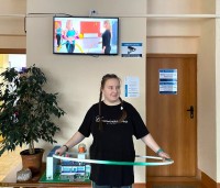Соревнования по хула-хупу в честь Дня студента