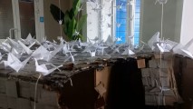 Арт-инсталляция «Журавлик скорби» в техникуме. Месяц с момента трагедии… Арт-инсталляция «Журавлик скорби» в техникуме. Месяц с момента трагедии…