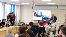 Встреча с представителем Рязанского воздушно-десантного училища и участковыми города Сосновоборска